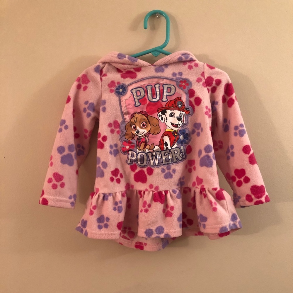 Little Girls Pink paw patrol fleece